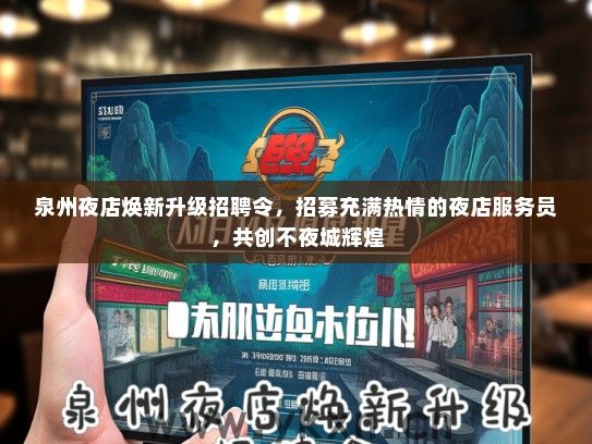 泉州夜店焕新升级招聘令，招募充满热情的夜店服务员，共创不夜城辉煌
